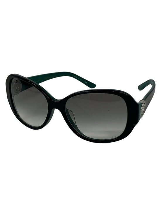 Bvlgari Sunglasses Black Green Rhinestone Eyewear